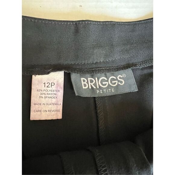 Briggs size 12 Petite black dress bermudas - Picture 5 of 9